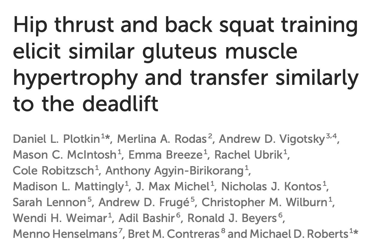 Hip thrust vs Bulgarian split squat