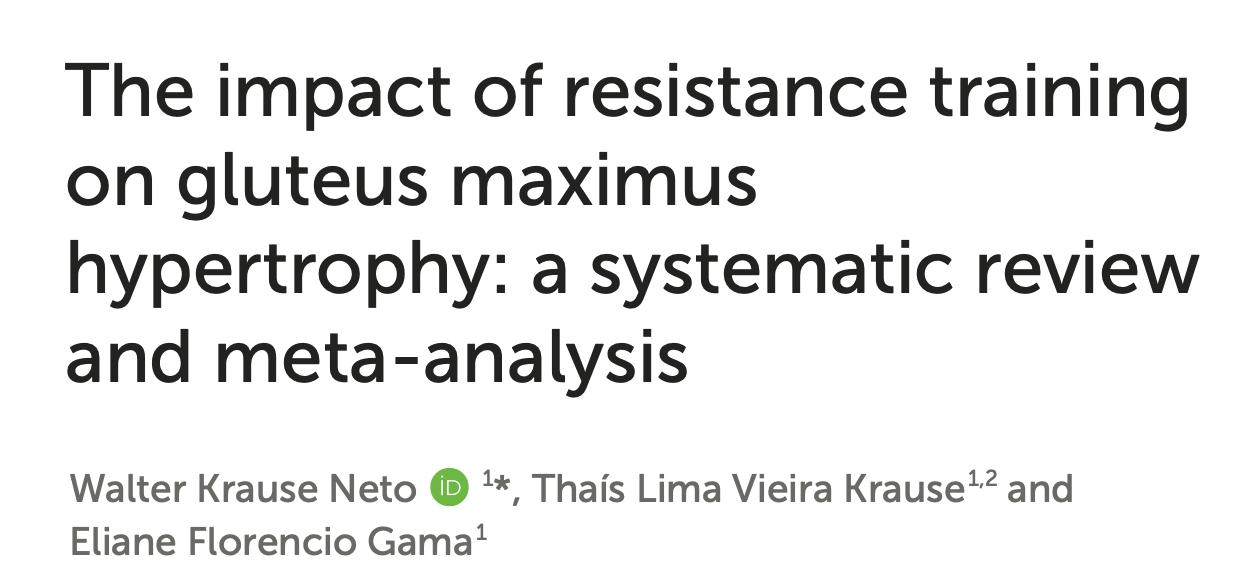 Gluteus hypertrophy review